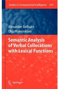 Semantic Analysis of Verbal Collocations with Lexical Functions