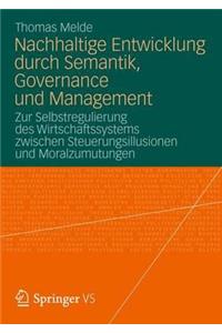 Nachhaltige Entwicklung Durch Semantik, Governance Und Management
