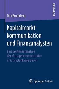 Kapitalmarktkommunikation Und Finanzanalysten