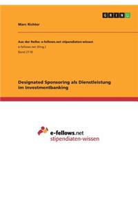 Designated Sponsoring als Dienstleistung im Investmentbanking