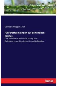Fünf Dorfgemeinden auf dem Hohen Taunus