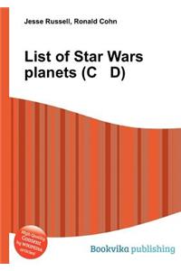 List of Star Wars Planets (C D)