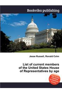 List of Current Members of the United States House of Representatives by Age