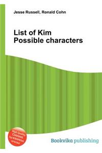 List of Kim Possible Characters