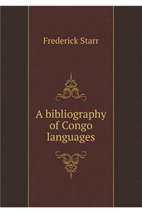 A bibliography of Congo languages