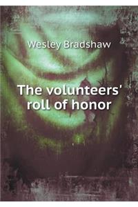 The volunteers' roll of honor