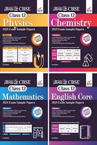 40 Sample Papers Combo for CBSE Class 12 Physics, Chemistry, Mathematics & English Core 2021 Exam 2nd Edition