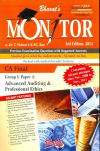 Monitor For Ca Final, Group I, Paper 3: Advaanced Auditing & Professional Ethics