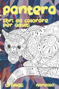 Libri da colorare per adulti - Mandala - Animali - Pantera