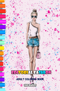 EditorialFashion Adult Coloring Book 100 pages