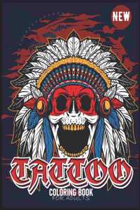Tattoo Coloring Book For Adults
