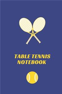 Table Tennis Composition Notebook