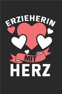 Erzieherin mit Herz - Notizbuch A5