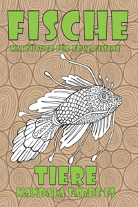 Malbücher für Erwachsene - Mandala Farbe es - Tiere - Fische