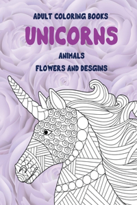 Adult Coloring Books Flowers and Desgins - Animals - Unicorns