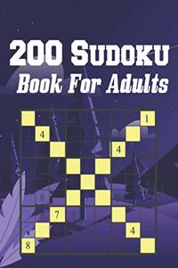 200 Sudoku Book For Adults