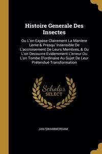 Histoire Generale Des Insectes