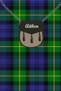 Aitken Clan Tartan Journal/Notebook