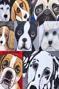 Journal: Puppy Love 6x9 100 Page Blank Lined Dog Lovers Journal