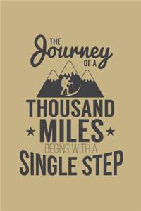 The Journey Of A Thousand Miles Begins With A Single Step