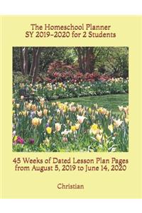 The Homeschool Planner SY 2019-2020 for 2 Students