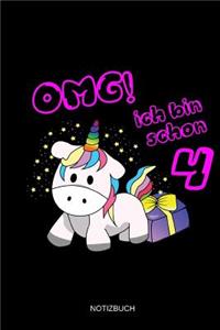 OMG! Ich Bin Schon 4 Notizbuch
