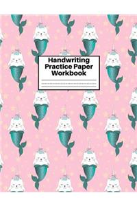 Handwriting Practice Paper Workbook