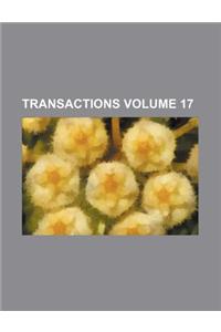 Transactions Volume 17