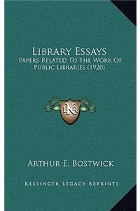 Library Essays
