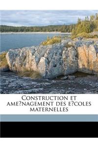 Construction et amenagement des ecoles maternelles