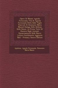 Opere Di Messer Agnolo Firenzuola