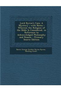Lord Byron's Cain
