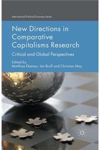 New Directions in Comparative Capitalisms Research