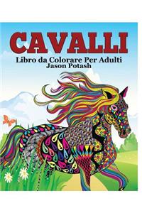 Cavalli Libro da Colorare Per Adulti