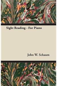 Sight Reading - For Piano