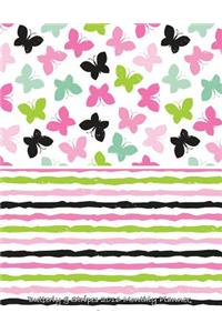 Butterfly & Stripes 2016 Monthly Planner