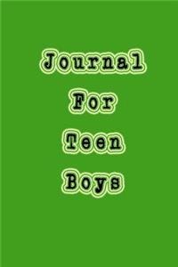 Journal For Teen Boys