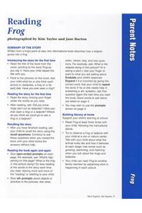 Dialogic Reading Box Parent Folder for Frog