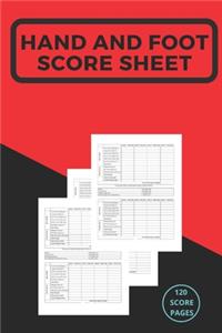 My Hand And Foot Score Sheets