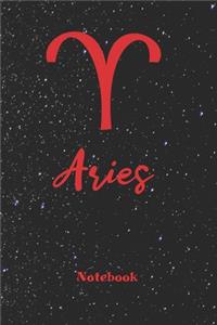 Zodiac Sign Aries Notebook