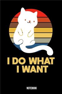 I do what I want Journal/ notebook 120 pages, 6*9 inch matte finish