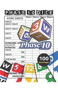 Phase 10 Score Sheets