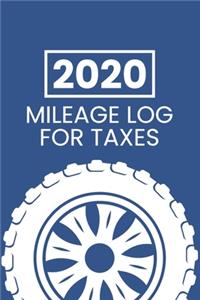2020 Mileage Log For Taxes