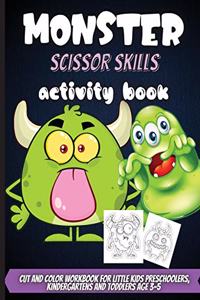 Monster Scissor Skills Activity Book