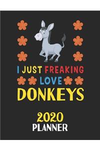 I Just Freaking Love Donkeys 2020 Planner