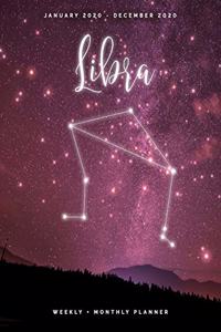 Libra - January 2020 - December 2020 - Weekly + Monthly Planner