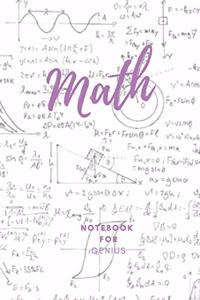 Math Notebook for Genius