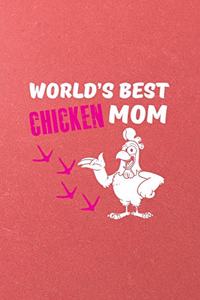 World's Best Chicken Mom A5 Lined Notebook