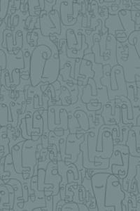 Faces Dotted Notebook (Gray)
