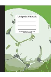 Composition Book 100 Sheet/200 Pages 8.5 X 11 In.-Wide Ruled-Sports Soccer Ball